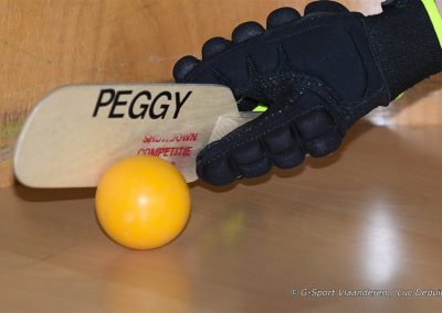 Close Up, bat van Peggy bij de bal, tijdens de competitie