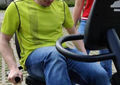 Elson tijdens het fietsen - Camionette-Cup - ViGe-Noordzee