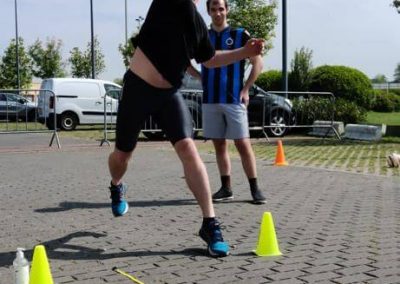 Koen tijdens het kogelstoten - Camionette-Cup - ViGe-Noordzee